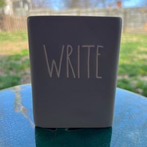 Rae Dunn- “Write” pen cup